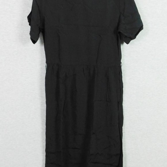 Vintage St. Gillian by Key Unger Women Dress 6 Black Beaded Short Sleeve - Picture 8 of 13